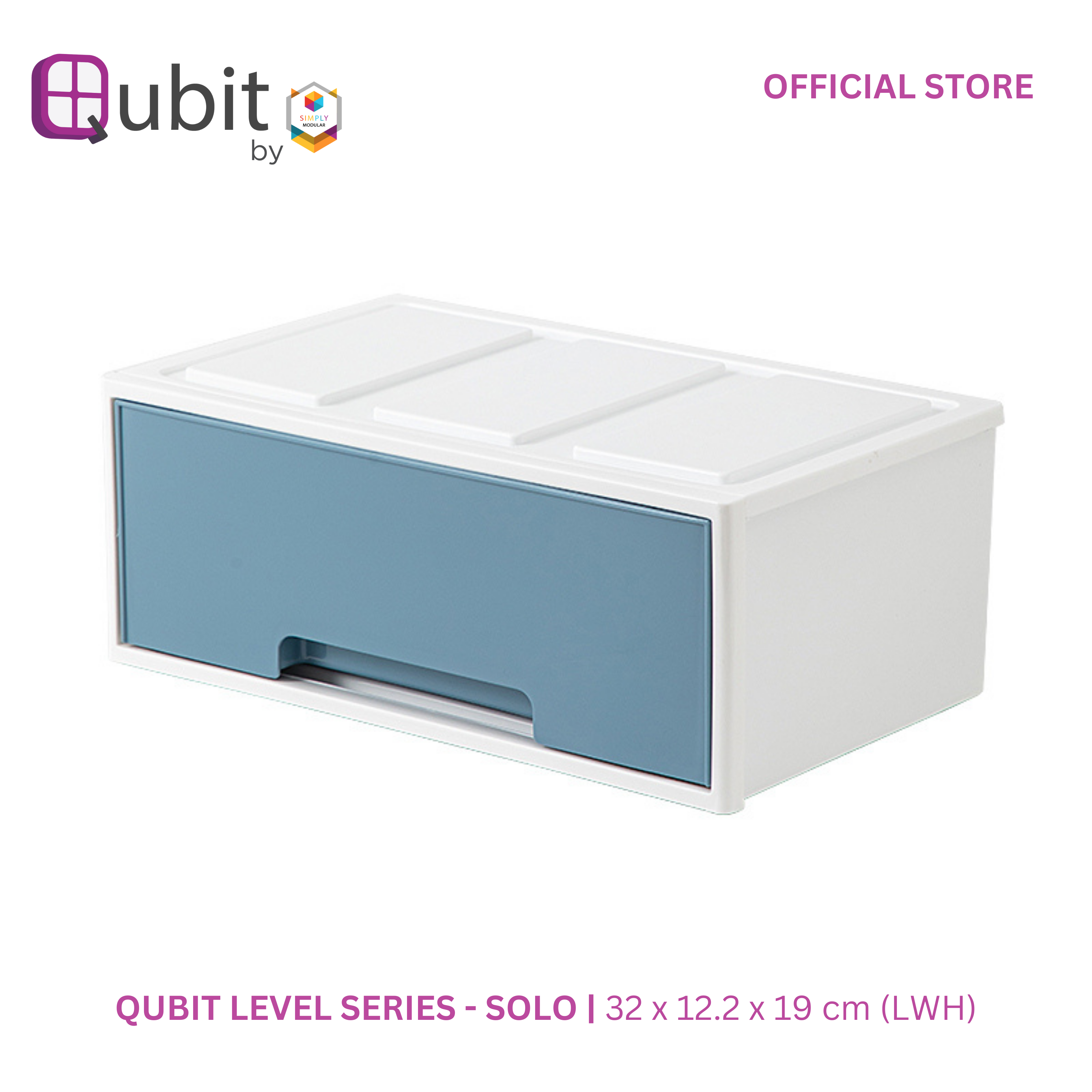 0725765449153 | Qubit Level Solo Storage Drawer Organizer