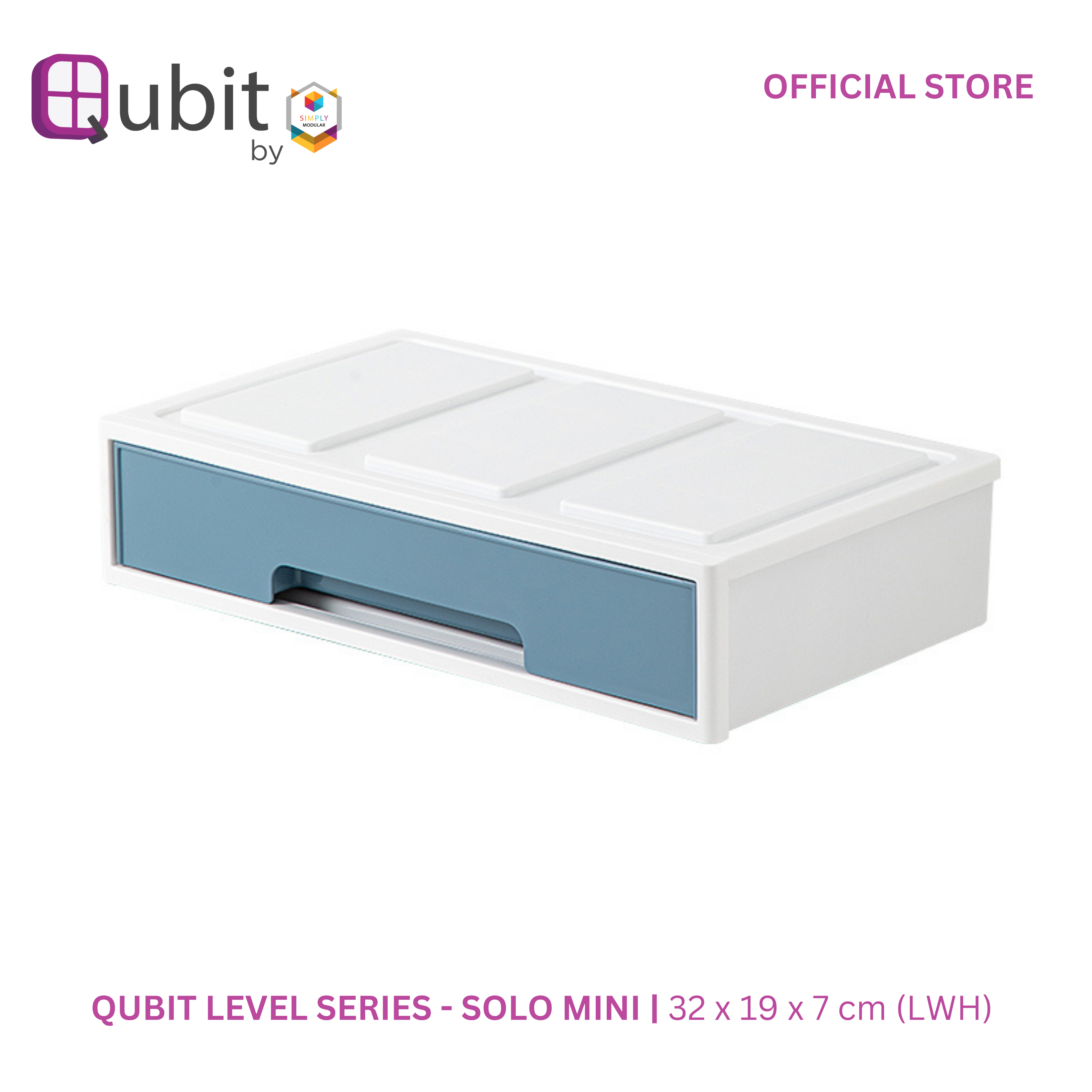 0725765449245 | Qubit Level Solo Mini Storage Drawer Organizer