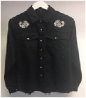 0745178262200 | EMBROIDERY DENIM SHIRT RAW HEM