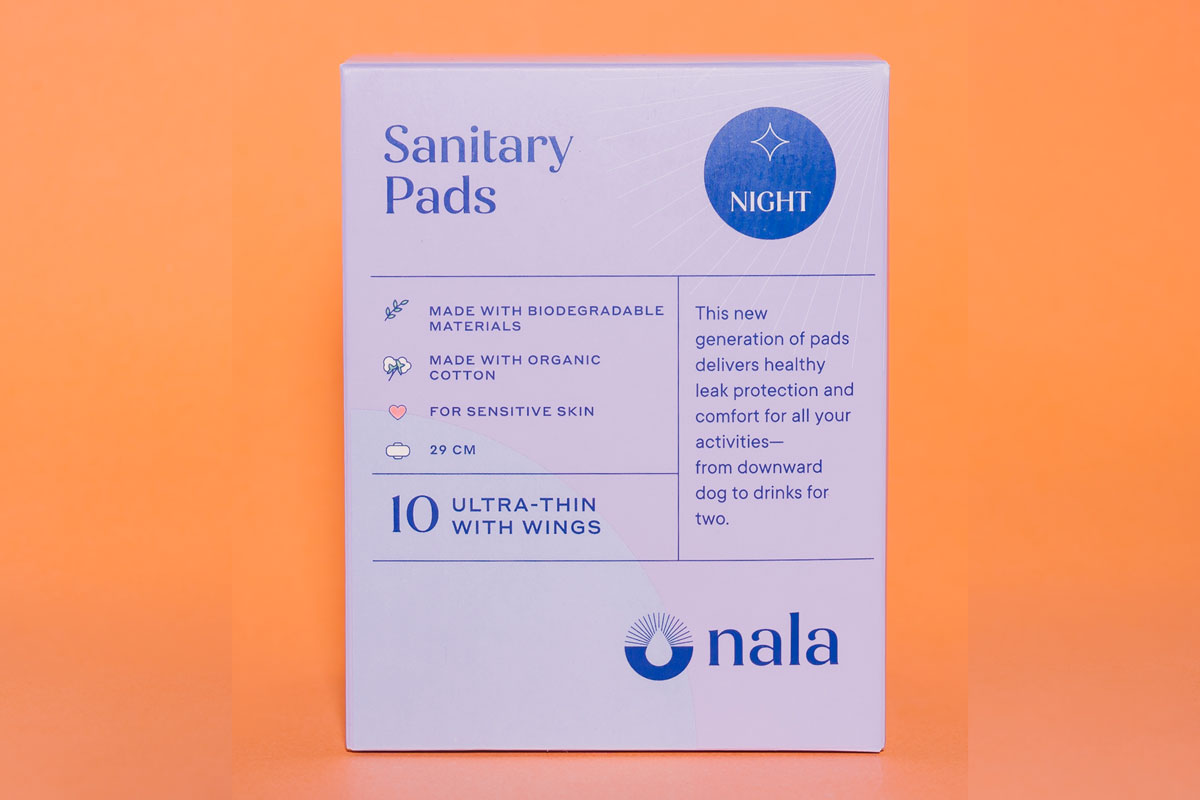 0745178877633 | Nala Organic Biodegradable Night Sanitary Pads 