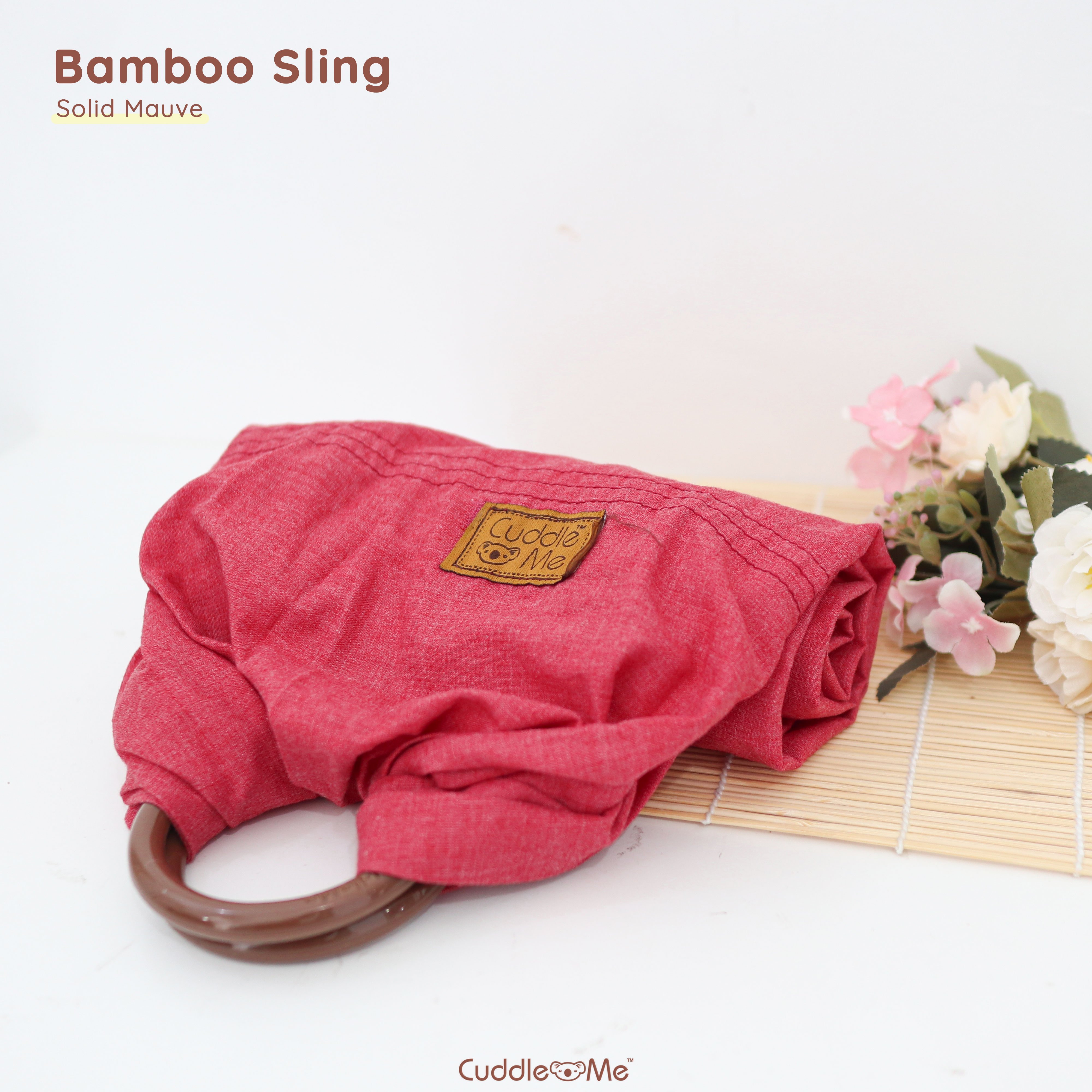 0796554195032 | Cuddleme Bamboo Sling Solid Mauve