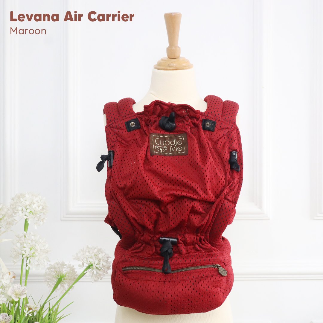 0796554195087 | Cuddleme Levana Air Carrier Solid Maroon