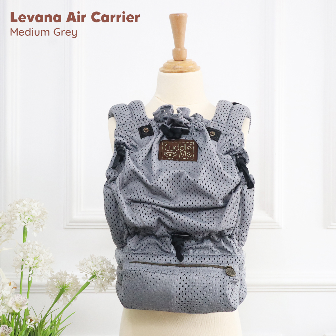 0796554195100 | Cuddleme Levana Air+ Carrier Solid Medium Grey