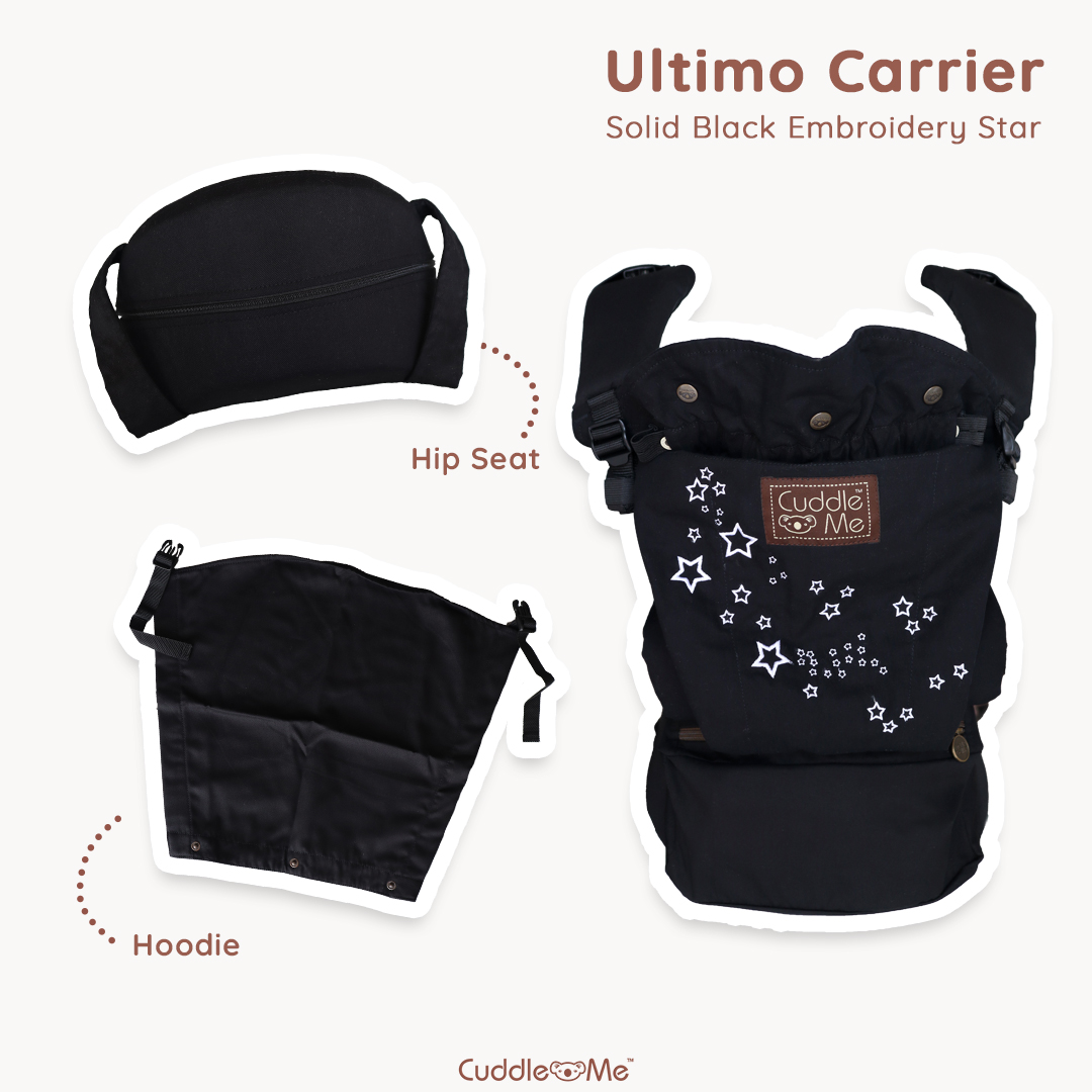 0796554195162 | Cuddleme Ultimo Carrier Solid Embroidery Star Black THC